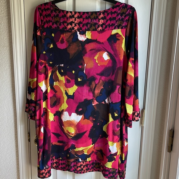 ALFANI WOMAN COLORFUL DRESS SZ 3X - Picture 4 of 6